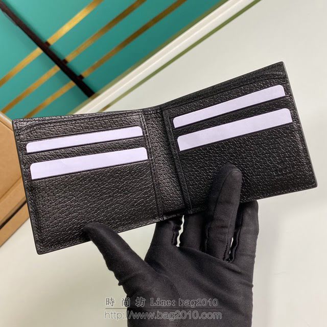 Gucci古馳包包 G家新款錢包 625573 古奇男士短夾錢包 克布 gdj1411